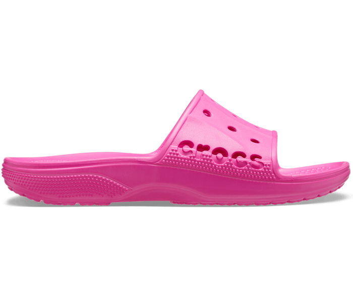 Electric Pink Baya II Slide - Side - Crocs