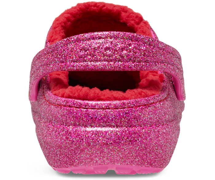 red sparkly crocs