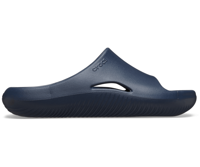 Navy Mellow Recovery Slide - Side - Crocs