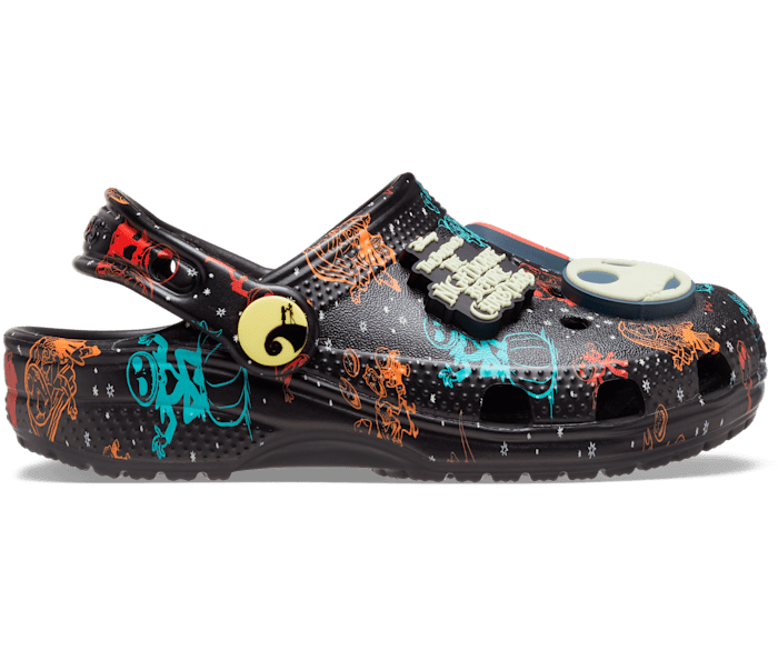 Crocs™ Classic Disney The Nightmare Before Christmas Glow In The Dark Clogs  in Black