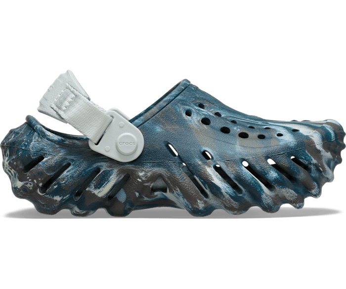 Black Sand / Multi Kids' Echo Marbled Clog - Side - Crocs