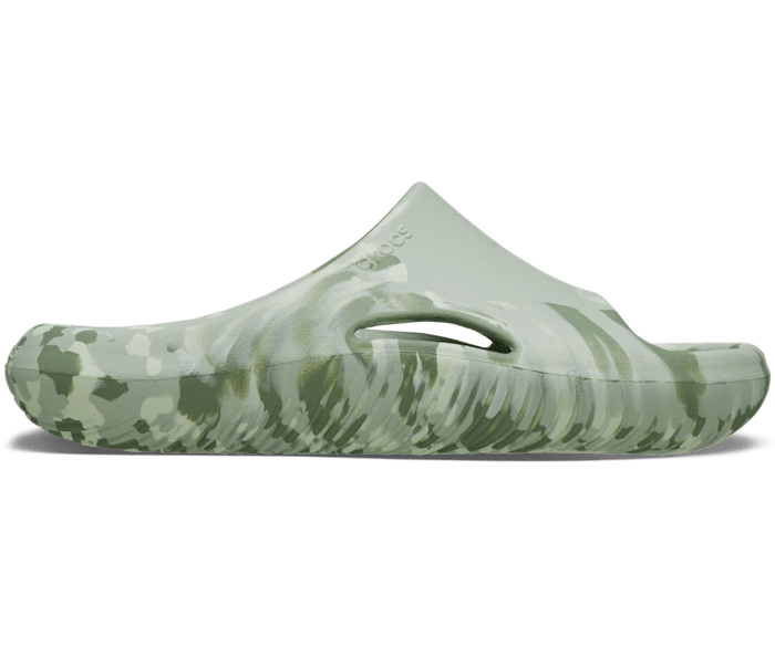 Plaster Mellow Marbled Slide - Side - Crocs