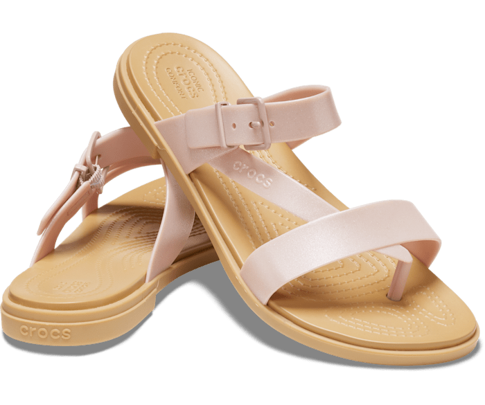 Crocs Tulum Shimmer Toe Post Sandals W - Crocs