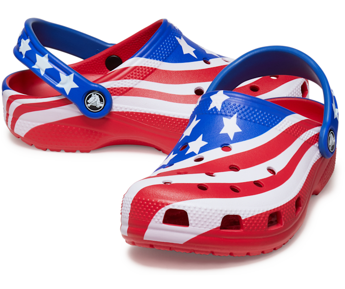 Multi Kids’ Classic American Flag Clog - Pair - Crocs