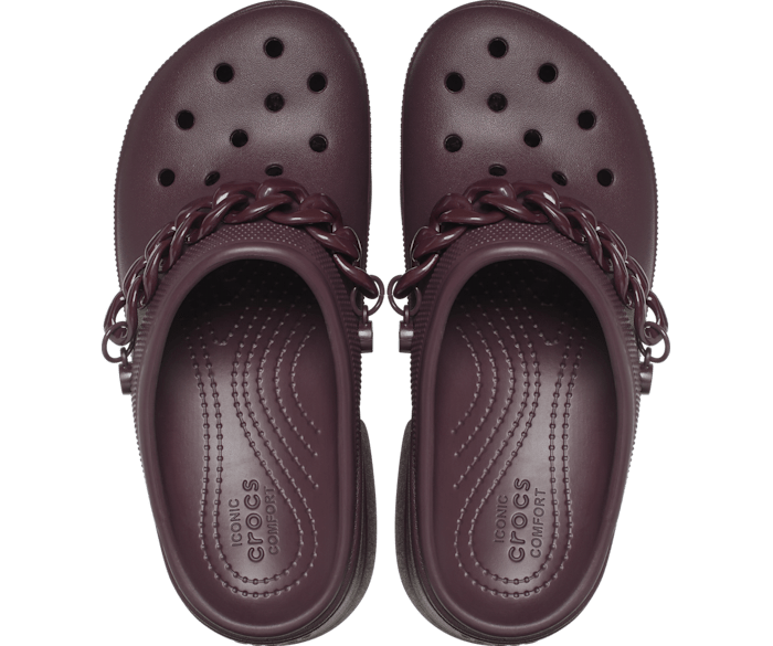 Crocs Siren Chain Clog, Red,Brown, W9/M7