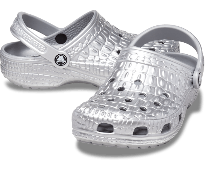 Classic Metallic Crocskin Clog - Crocs