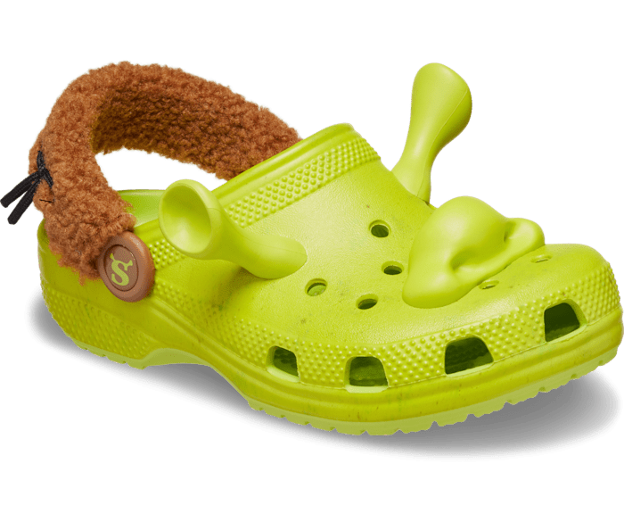 Official look at the upcoming Crocs x Shrek Classic Clogs