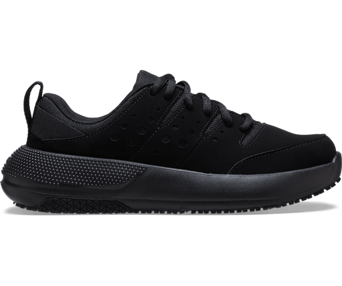 Triple Black On the Clock Work Sneaker - Side - Crocs PFD