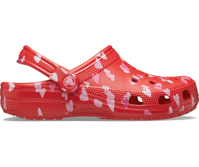 Cherry Red Classic Valentine’s Day Clog - Side - Crocs