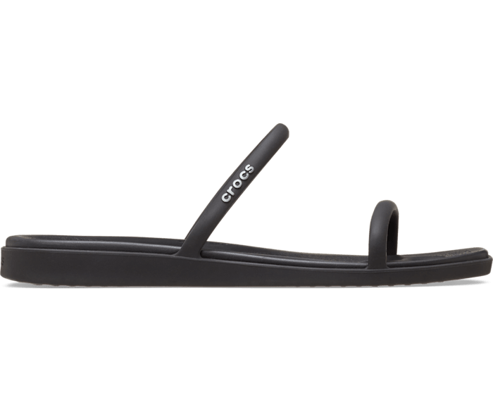 Black Miami Two Strap Sandal - Side - Crocs