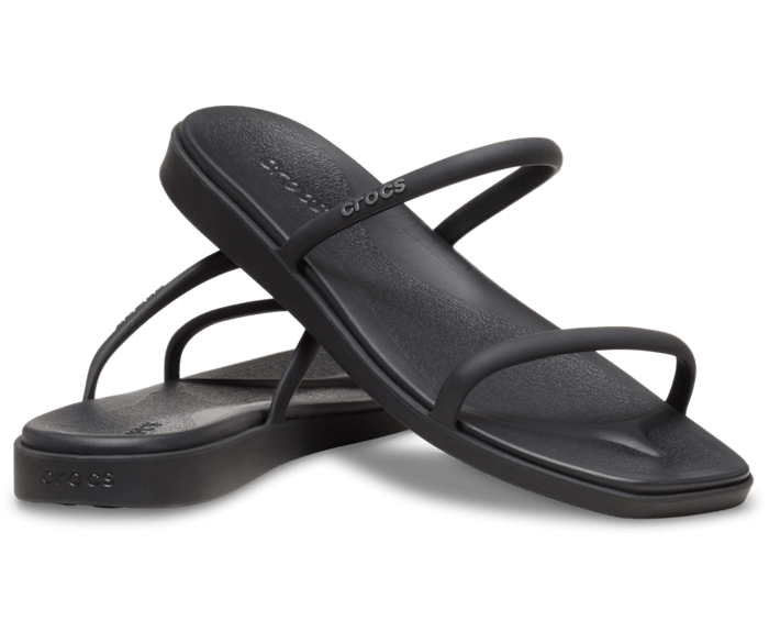 Black Miami Two Strap Sandal - Pair - Crocs