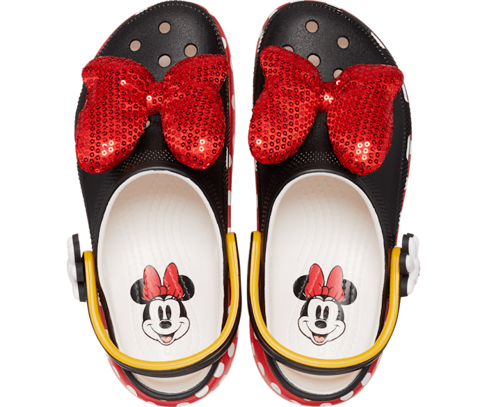 White Minnie Mouse Classic Platform Clog - Side - Crocs
