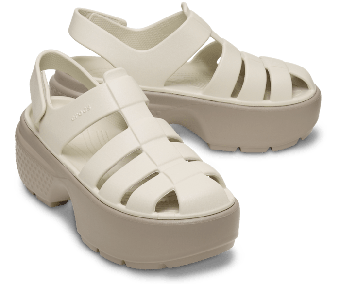Almond Tint Stomp Fisherman Sandal - Custom Angle - Crocs