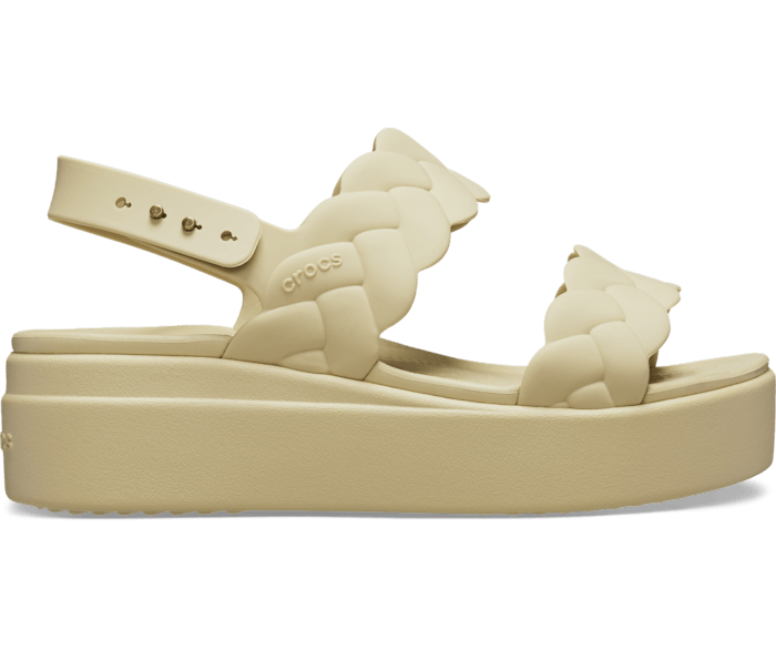 Chai Brooklyn Woven Low Wedge - Side - Crocs