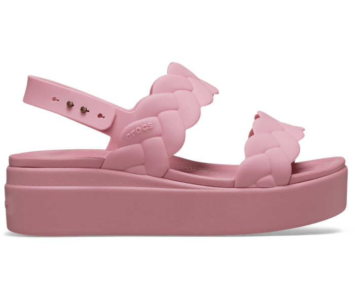 Rosette Brooklyn Woven Low Wedge - Side - Crocs