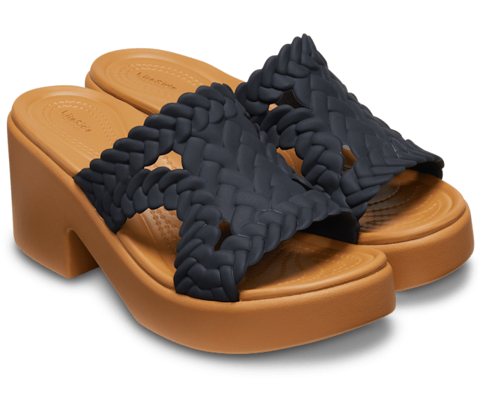 Black Brooklyn Woven Heel - Pair - Crocs