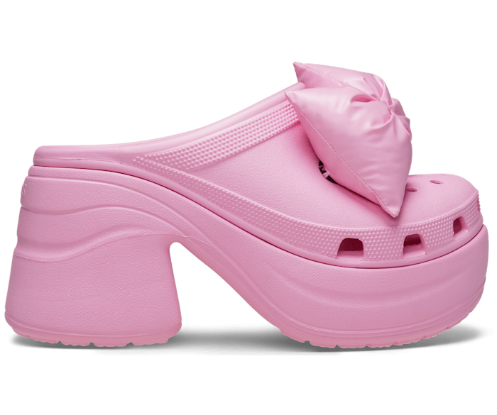 crocs with a bow