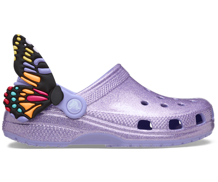 Mystic Purple Toddler Classic IAM Butterfly Clog - Side - Crocs
