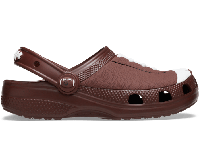 Dark Clay Toddler Classic Football Clog - Side - Crocs