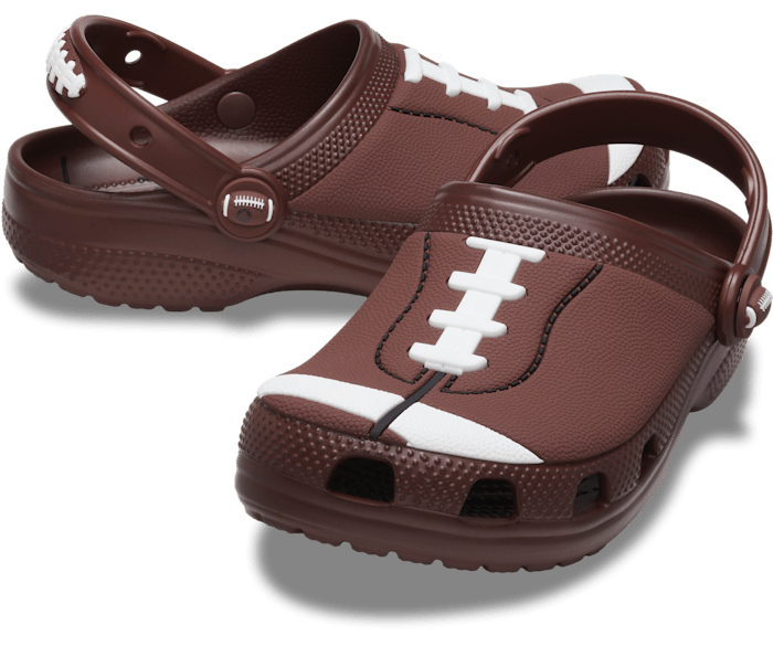 Dark Clay Toddler Classic Football Clog - Pair - Crocs