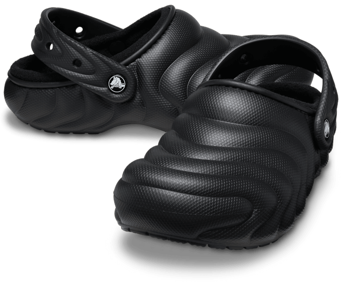 Black Classic Lined Overpuff Clog - Pair - Crocs
