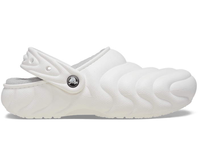 Blanc Sabots classiques doublés super bouffants Overpuff - Côté - Crocs