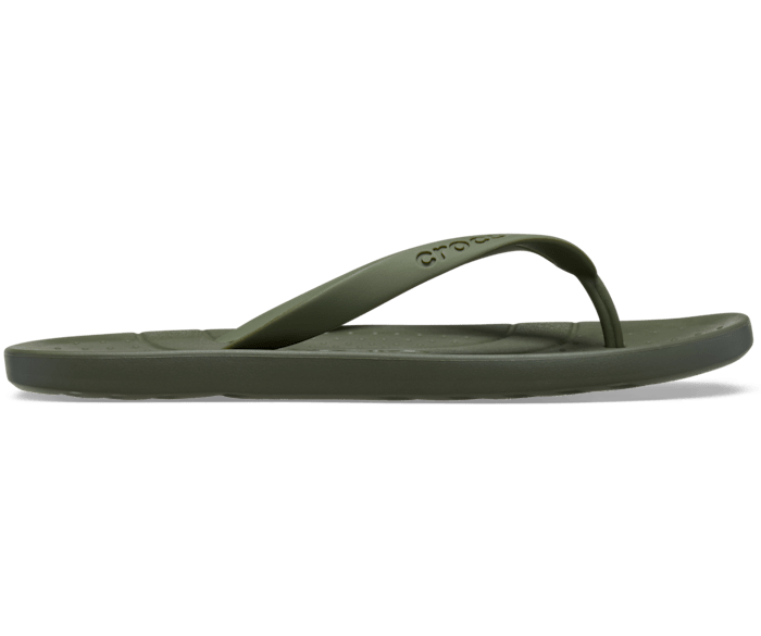 Army Green Crocs Flip - Side - Crocs