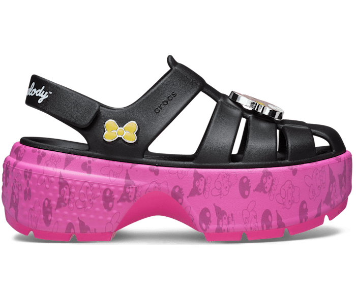 Multi Hello Kitty® and Friends My Melody™ and Kuromi™ Stomp Sandal - Side - Crocs