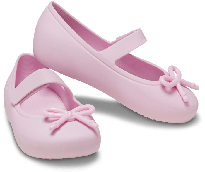 Toddler / Kid Crisscross Elastic Strap Pink Flats Mary Jane Shoes