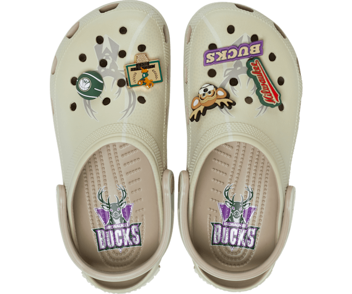 Multi NBA Bucks Elevated Classic Clog - Side - Crocs