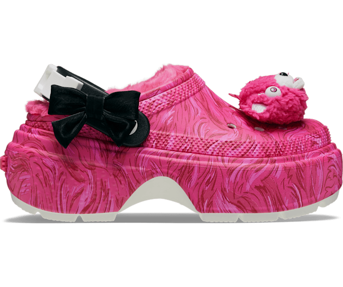 Pink Multi Fortnite X Crocs Stomp Lined Clog Cuddle Team Leader - Side - Crocs