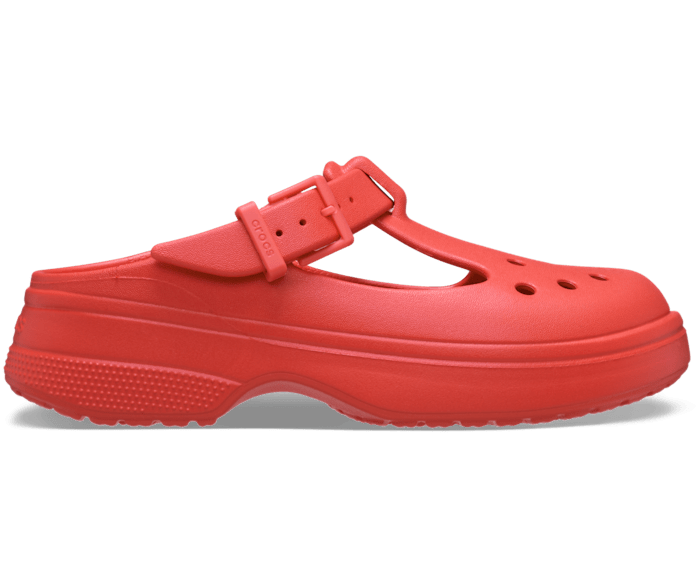 Cherry Red Classic Mary Jane Clog - Side - Crocs