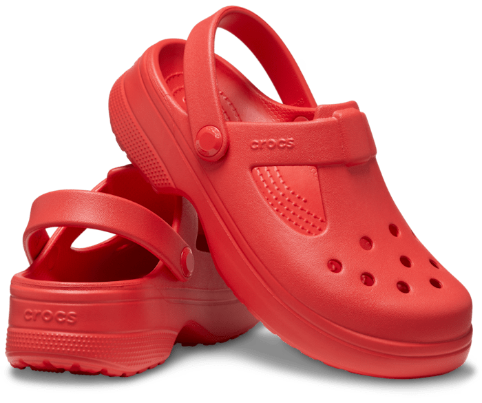 Cherry Red Kids' Classic Mary Jane Clog - Pair - Crocs