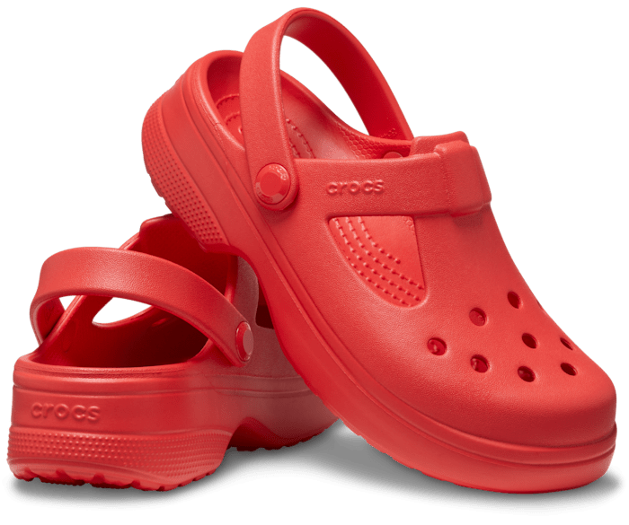 Cherry Red Toddler Classic Mary Jane Clog - Pair - Crocs