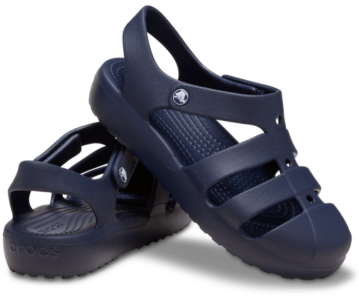 Navy Kids' Classic Fisherman Sandal - Pair - Crocs