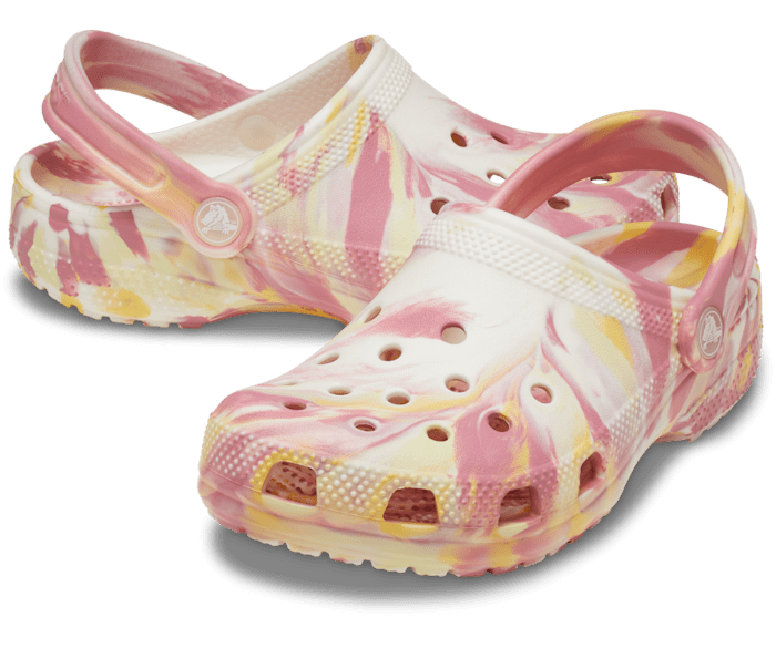 Daylily / Multi Kids' Classic Glow-in-the-Dark Marbled Clog - Pair - Crocs