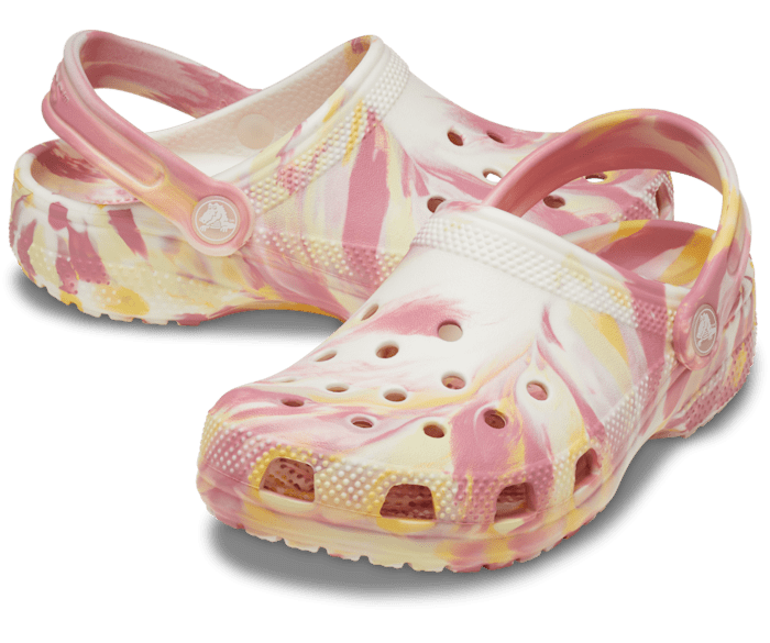 Daylily / Multi Toddler Classic Glow-in-the-Dark Marbled Clog - Pair - Crocs