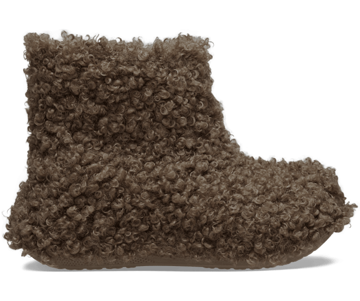 Sepia Crush Doodle Fur Boot - Side - Crocs