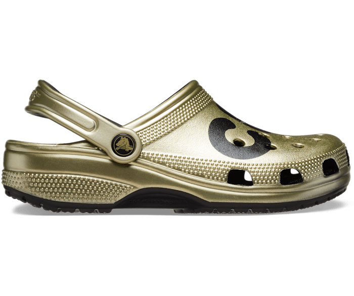 mens gold crocs