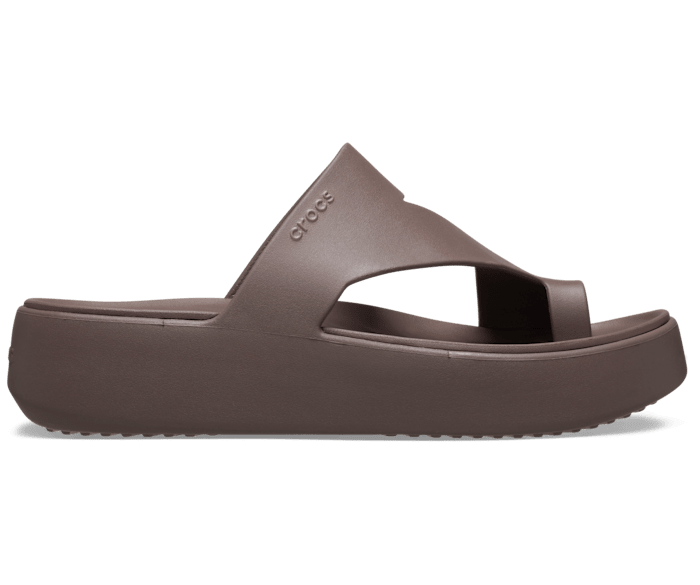 Truffle Getaway Platform Toe Loop - Side - Crocs