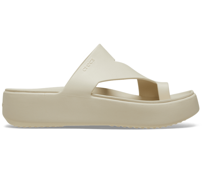 Sandstone Getaway Platform Toe Loop - Side - Crocs