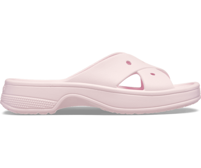 Pink Milk Classic Women's Cross Strap - Side - Crocs