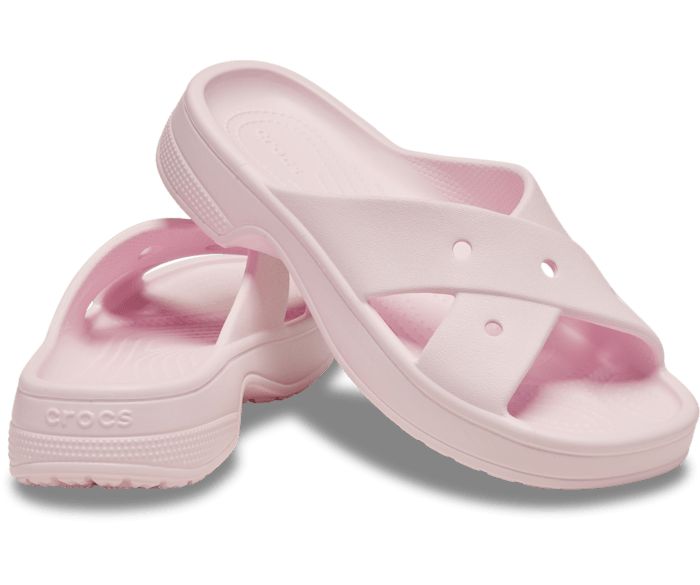 Pink Milk Classic Women's Cross Strap - Pair - Crocs