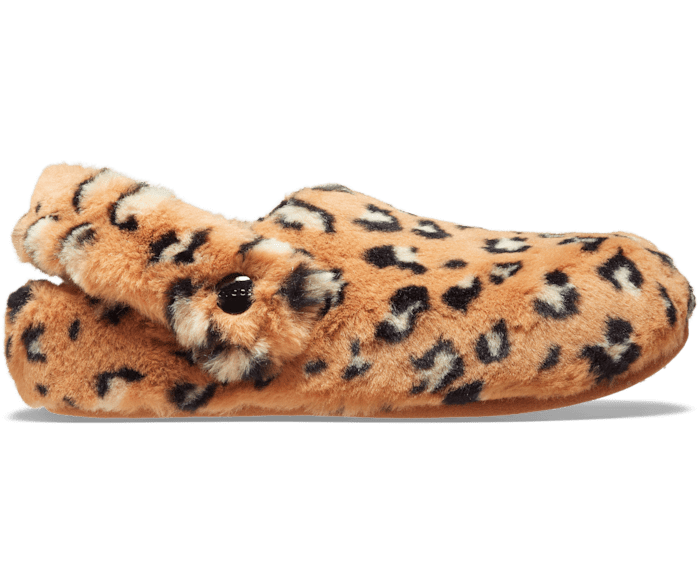 Leopard / Black Classic Leopard Fur Cozzzy Slipper - Side - 