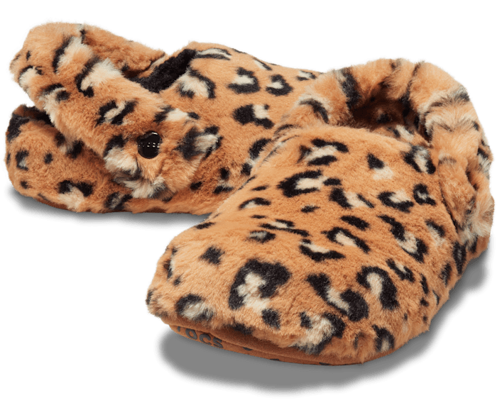 Leopard / Black Classic Leopard Fur Cozzzy Slipper - Pair - 