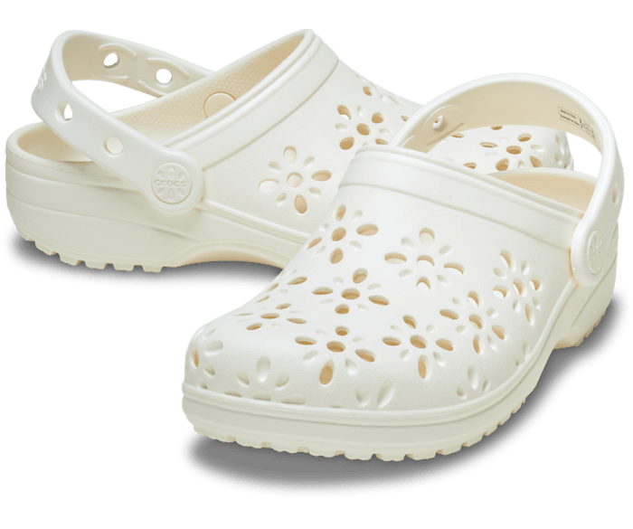 Chalk Classic Floral Cut-Out Clog - Pair - Crocs