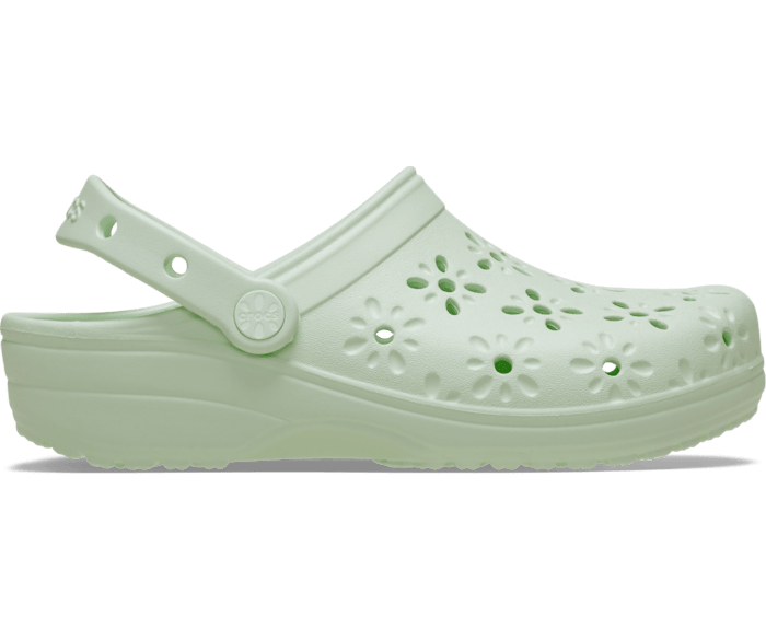 Jade Tint Classic Floral Cut-Out Clog - Side - Crocs