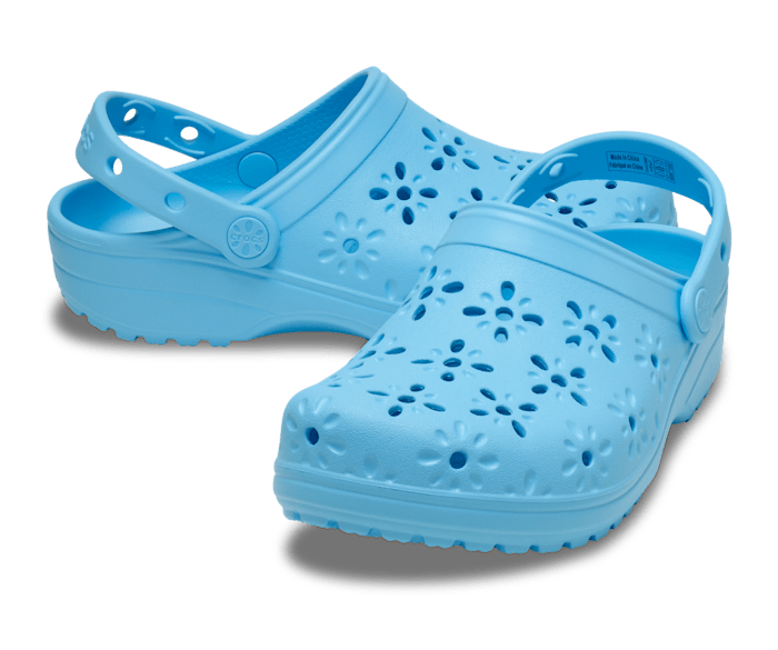 Tinted Glass Classic Floral Cut-Out Clog - Pair - Crocs