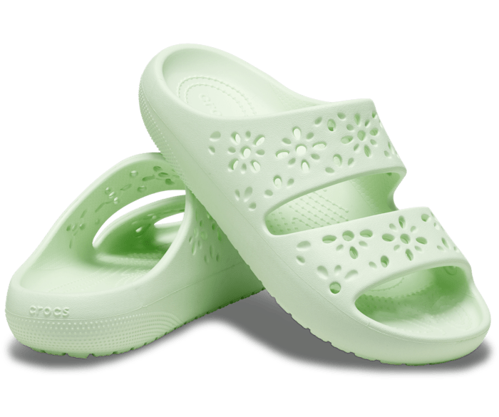 Teinte jade Classic Floral Cutout Sandal - Paire - Crocs