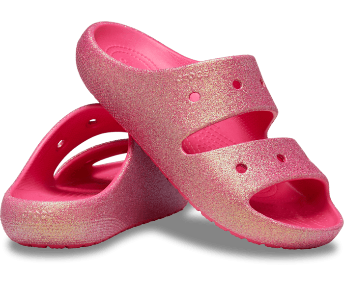 Dragon Fruit Classic Iridescent Glitter Sandal 2.0 - Pair - Crocs